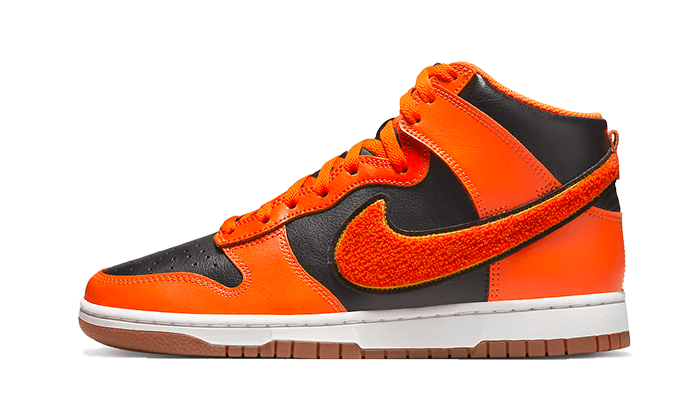 Nike Dunk High University Chenille Swoosh Safty Orange - DR8805-002