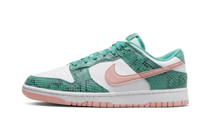 Dunk Low Snakeskin Washed Teal Bleached Coral