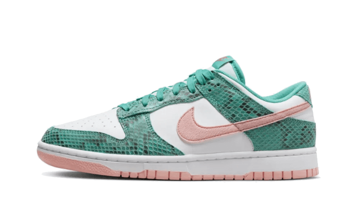 Dunk Low Snakeskin Washed Teal Bleached Coral